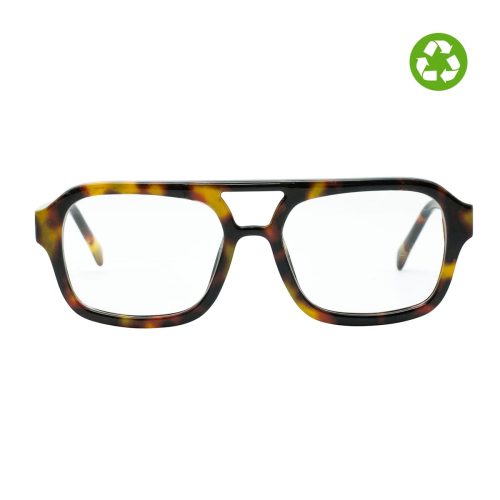 Vintage è il design più trendy della nostra collezione. Un occhiale dallo stile intramontabile. Eyewear ecofriendly, # Look in Green.